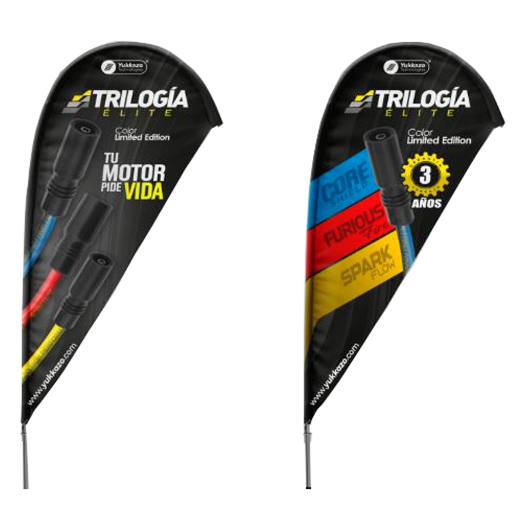 PGE- BANDERIN TIPO GOTA 3.8M (12.6 FT) YUKKAZO TECHNOLOGIES
