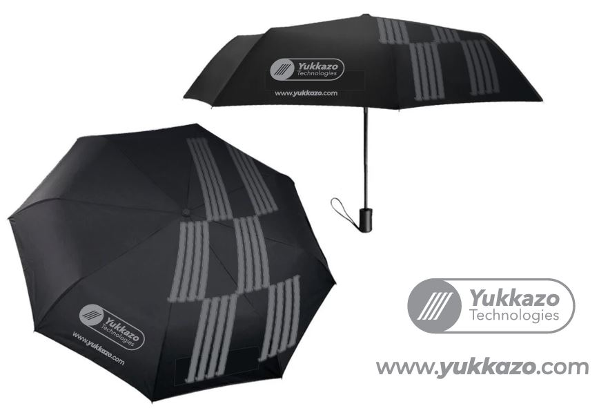 PGE- PARAGUAS PLEGABLE NEGRO YUKKAZO TECHNOLOGIES