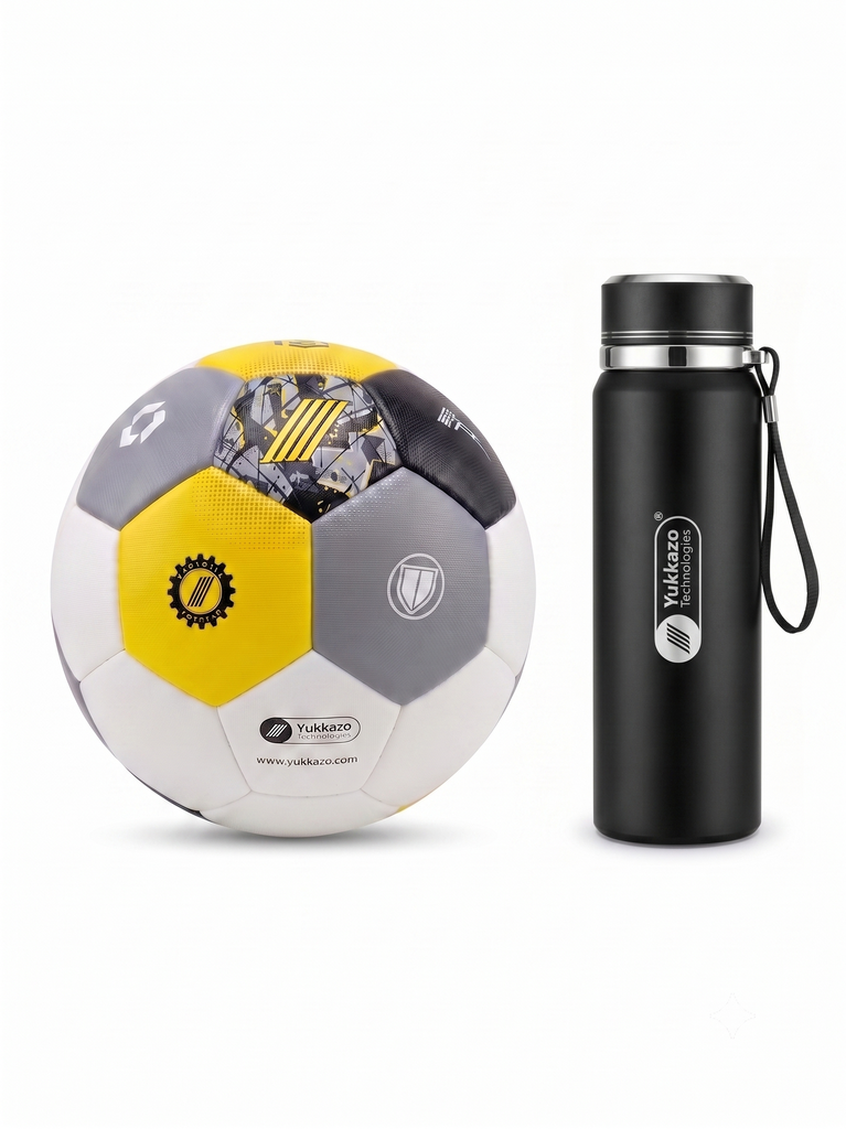 KIT PGE BALON DE FUTBOL / VASO TÉRMICO 800 ML YUKKAZO TECHNOLOGIES